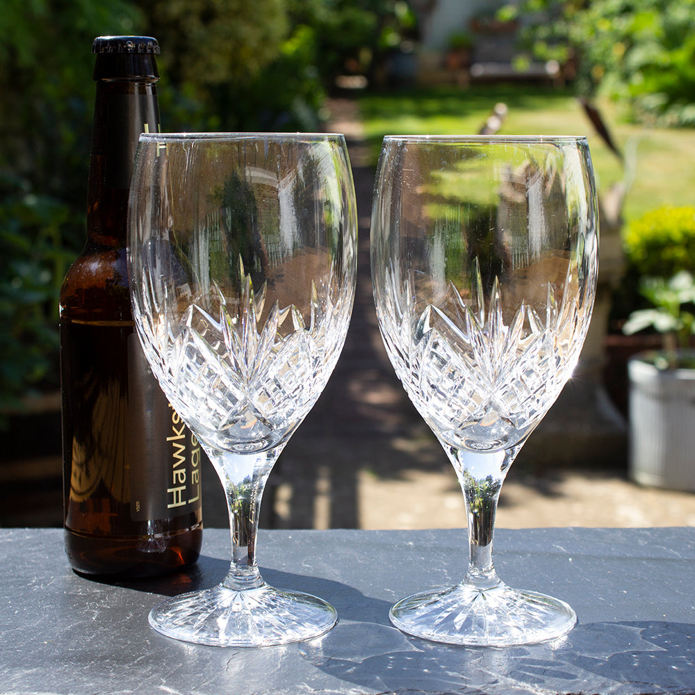 Royal Scot Crystal Highland Stemmed Beer Glass Set of 2-Goviers