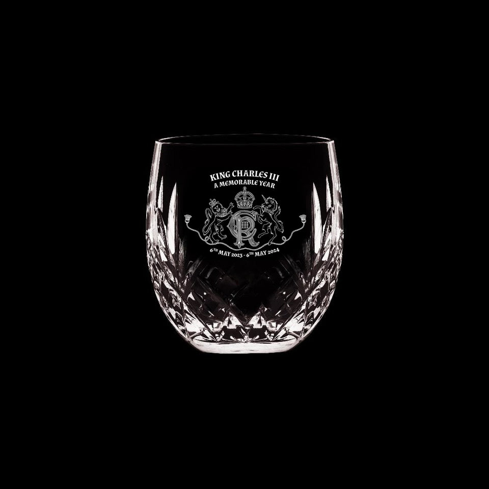Royal Scot Crystal King Charles III A Memorable Year Gin & Tonic Tumbler-Goviers