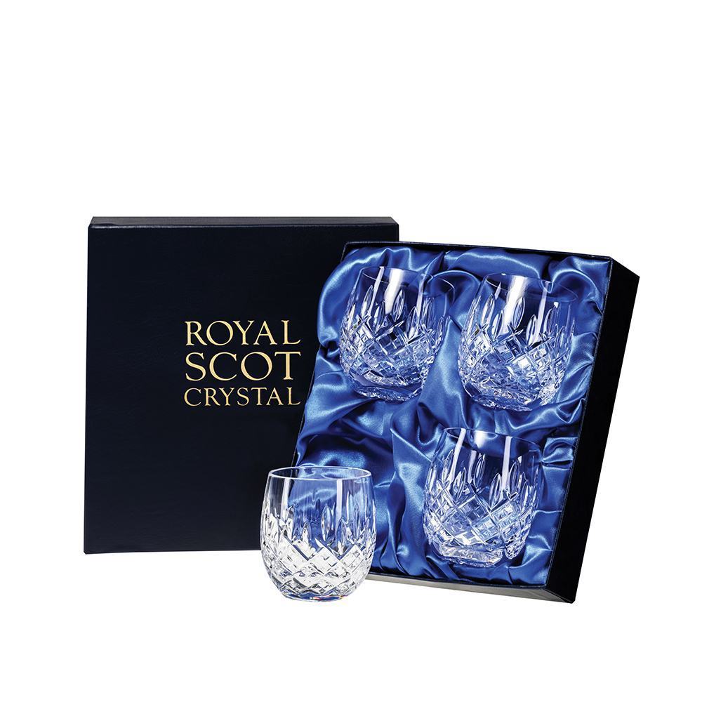 Royal Scot Crystal London Barrel Tumbler Set of 4-Home & Garden > Kitchen & Dining > Tableware > Drinkware-Goviers