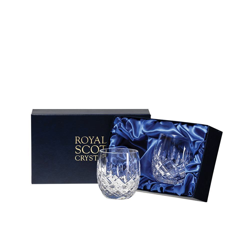 Royal Scot Crystal London Barrel Tumblers Set of 2-Home & Garden > Kitchen & Dining > Tableware > Drinkware-Goviers