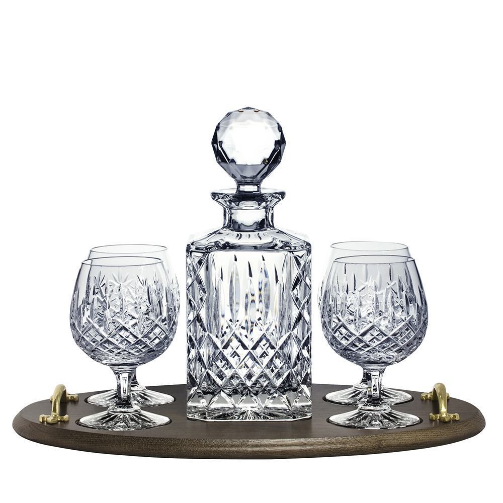 Royal Scot Crystal London Brandy Club Tray Set-Home & Garden > Kitchen & Dining > Tableware > Drinkware-Goviers