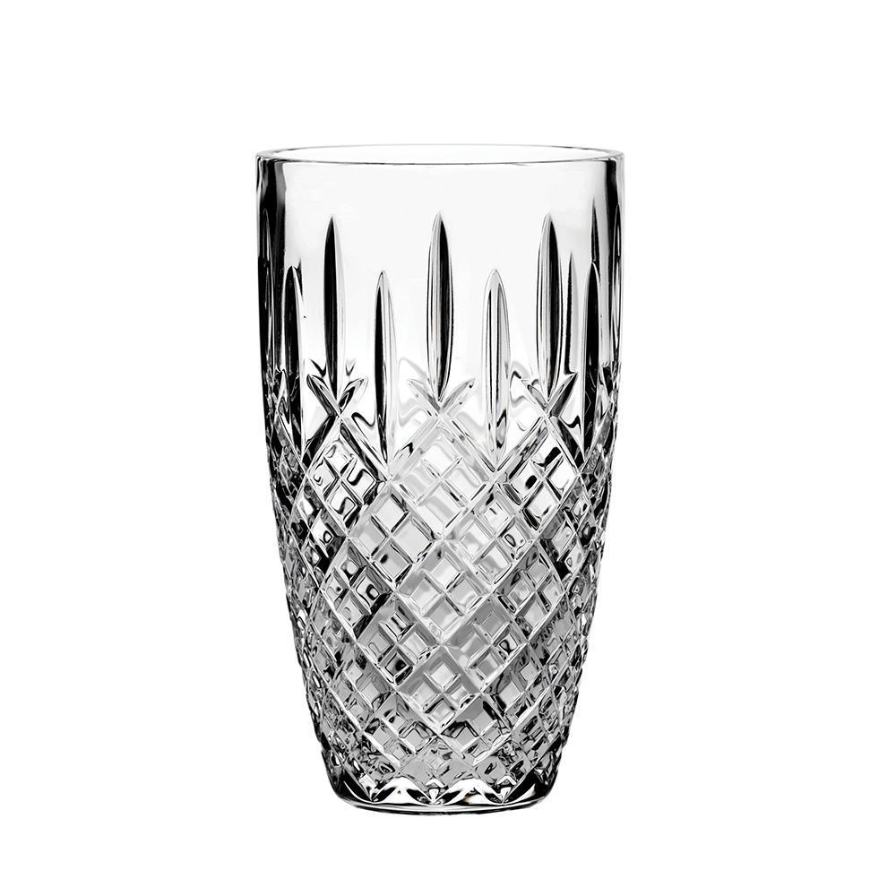 Royal Scot Crystal London Large Barrel Vase 9"-Home & Garden > Kitchen & Dining > Tableware > Drinkware-Goviers