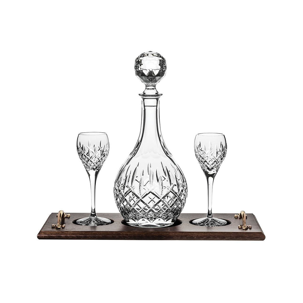 Royal Scot Crystal London Port Tray Set-Home & Garden > Kitchen & Dining > Tableware > Drinkware-Goviers