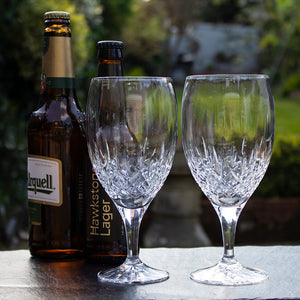 Royal Scot Crystal London Stemmed Beer Glass Set of 2-Goviers