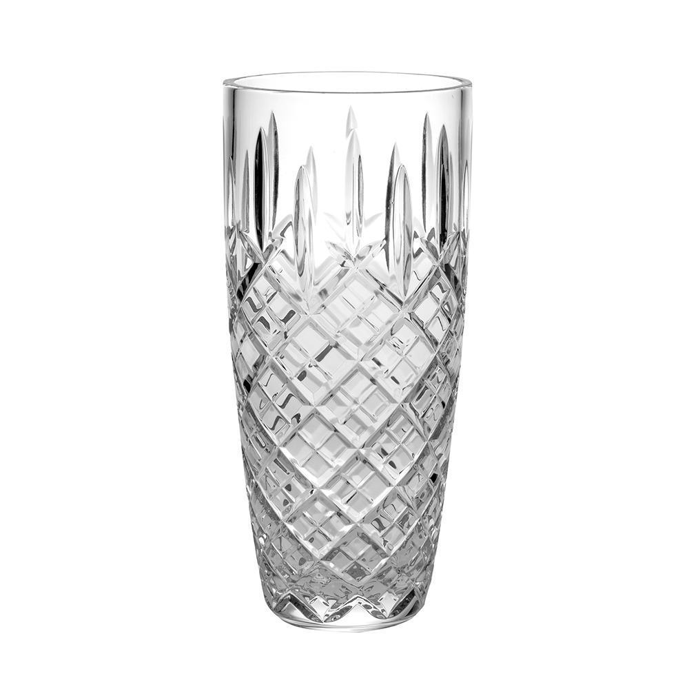 Royal Scot Crystal London Tall Barrel Vase 10.5"-Home & Garden > Kitchen & Dining > Tableware > Drinkware-Goviers