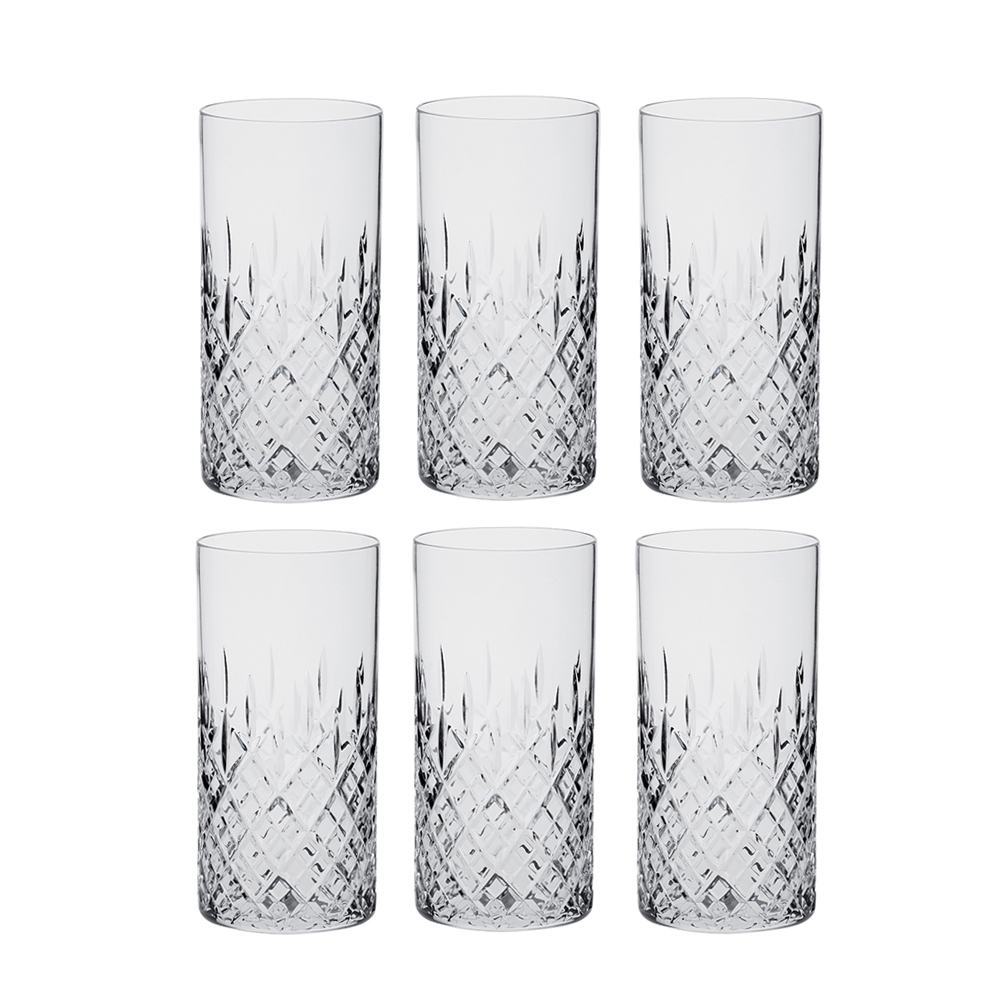 Royal Scot Crystal London Tall Tumblers Set of 6-Home & Garden > Kitchen & Dining > Tableware > Drinkware-Goviers