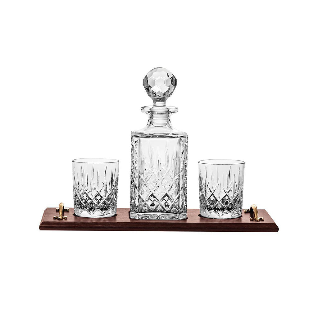 Royal Scot Crystal London Whisky Tray Set-Home & Garden > Kitchen & Dining > Tableware > Drinkware-Goviers
