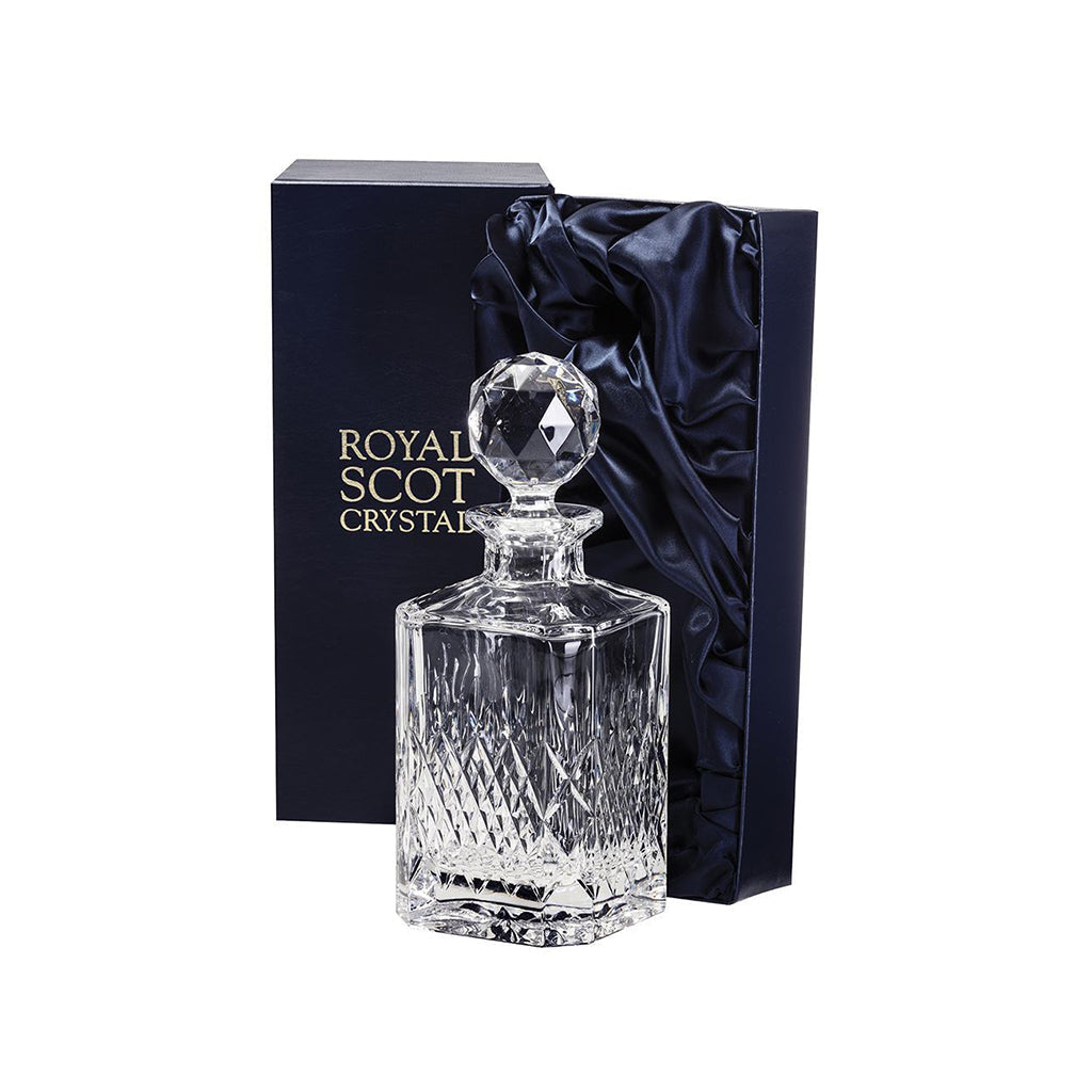 Royal Scot Crystal Mayfair Square Spirit Decanter-Home & Garden > Kitchen & Dining > Tableware > Drinkware-Goviers