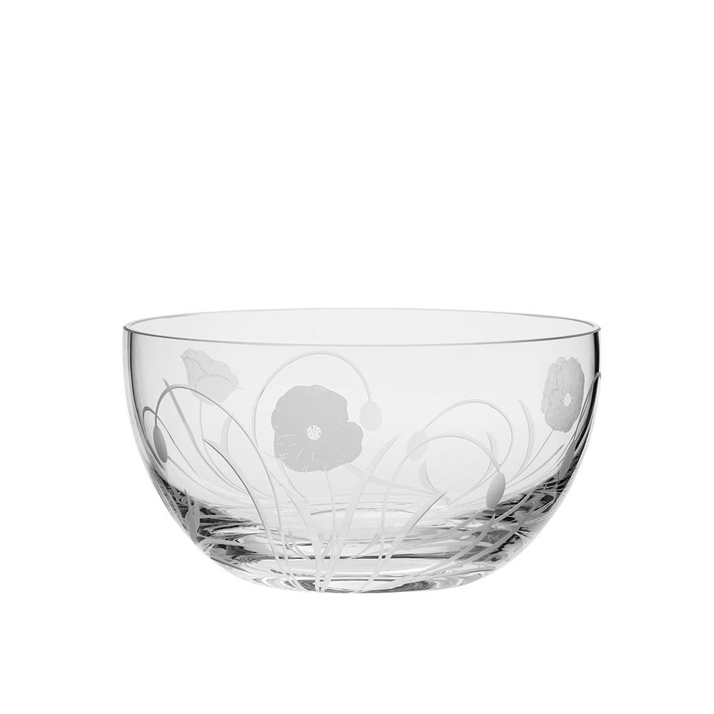 Royal Scot Crystal Poppy Field Fruit/Salad Bowl 7.5"-Home & Garden > Kitchen & Dining > Tableware > Drinkware-Goviers