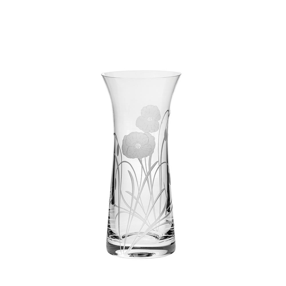 Royal Scot Crystal Poppy Field Lily Vase 9"-Home & Garden > Kitchen & Dining > Tableware > Drinkware-Goviers