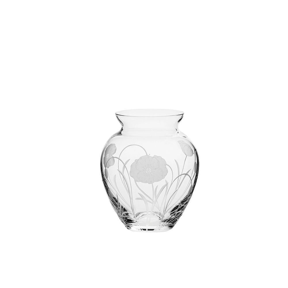 Royal Scot Crystal Poppy Field Small Posy Vase 5"-Home & Garden > Kitchen & Dining > Tableware > Drinkware-Goviers
