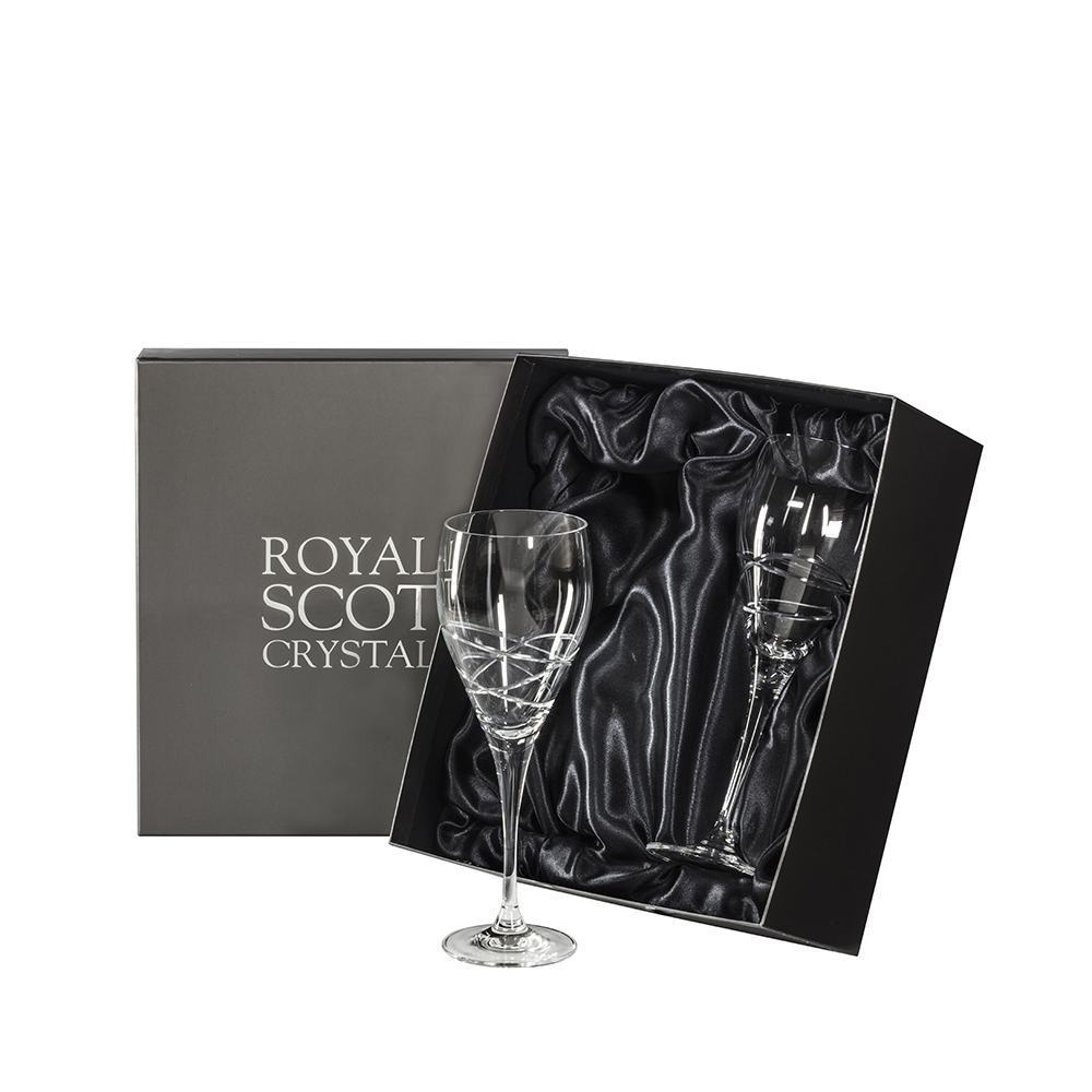 Royal Scot Crystal Skye Tall Large Wine Glass Set of 2-Home & Garden > Kitchen & Dining > Tableware > Drinkware-Goviers