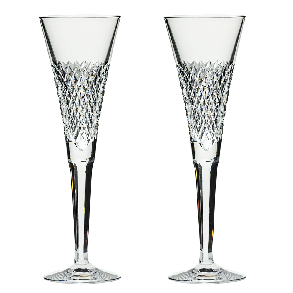Royal Scot Crystal Tiara Champagne Flute Set of 2-Goviers