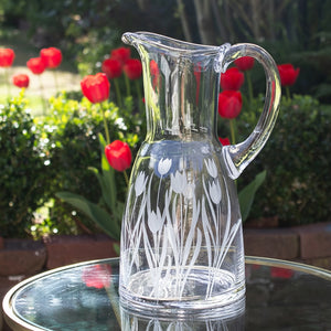Royal Scot Crystal Wild Tulip 1.5 Litre Jug-Goviers