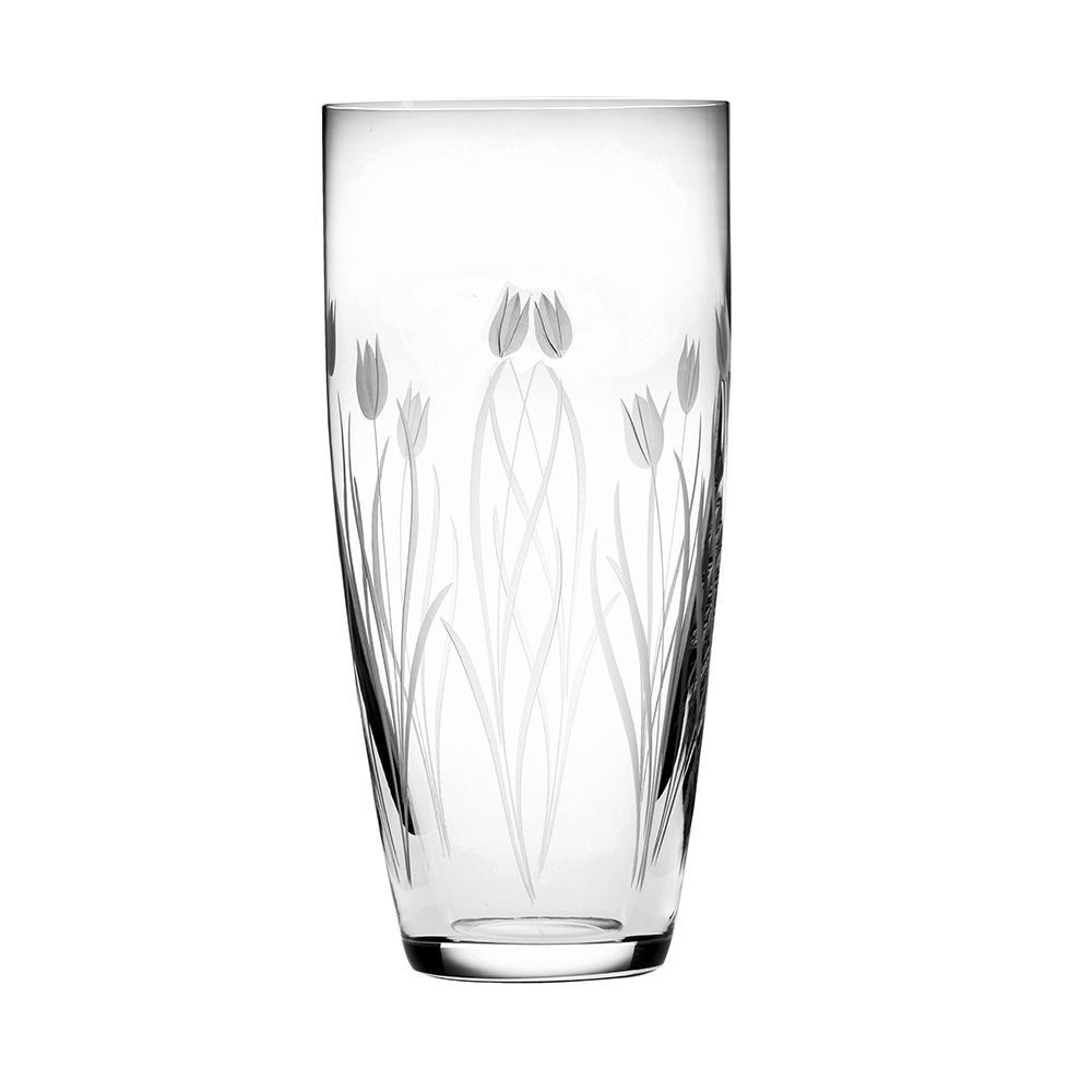Royal Scot Crystal Wild Tulip Tall Vase 10"-Home & Garden > Kitchen & Dining > Tableware > Drinkware-Goviers