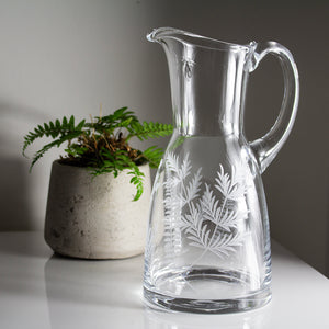 Royal Scot Crystal Woodland Fern 1.5 Litre Jug-Goviers