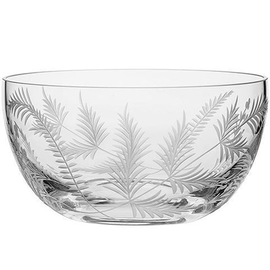 Royal Scot Crystal Woodland Fern Fruit Bowl-Crystal-Goviers