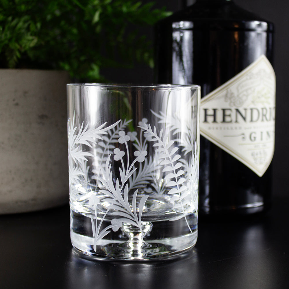 Royal Scot Crystal Woodland Fern Single Large Tumbler-Goviers
