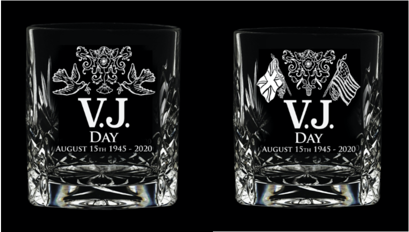 Royal Scot - Pair of VJ Day Tot Glasses | LAST CHANCE TO BUY-Collectables-Goviers
