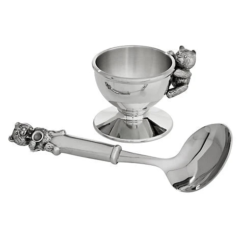 Royal Selangor Teddy Bears' Egg Cup & Spoon set-Goviers