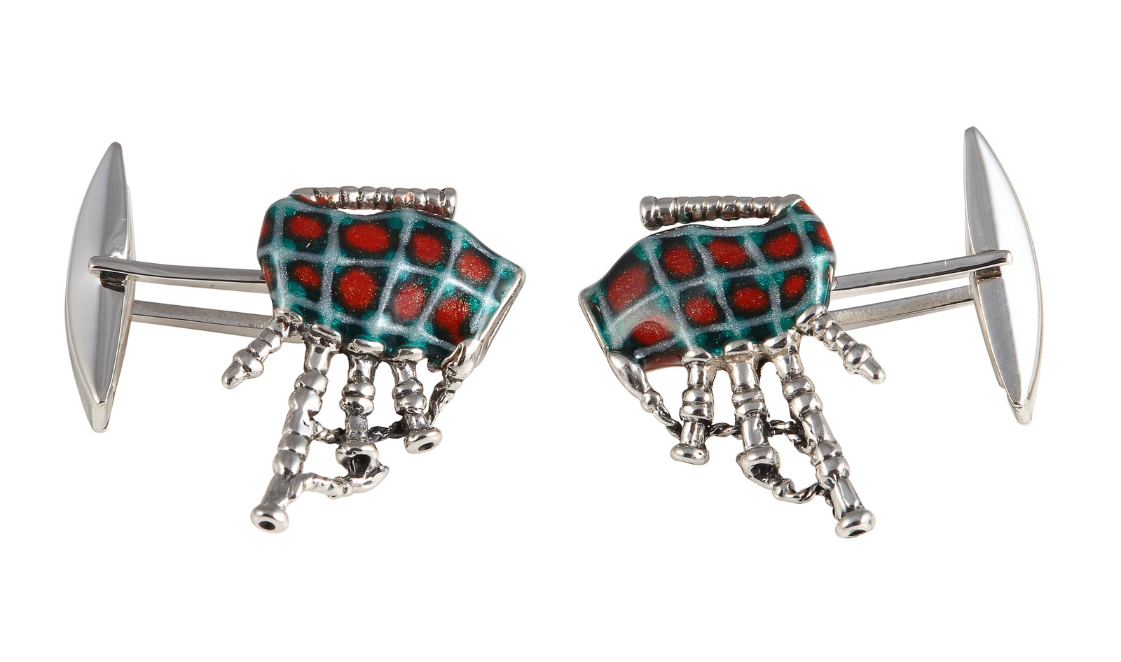 Saturno Bagpipes Cufflinks-Goviers