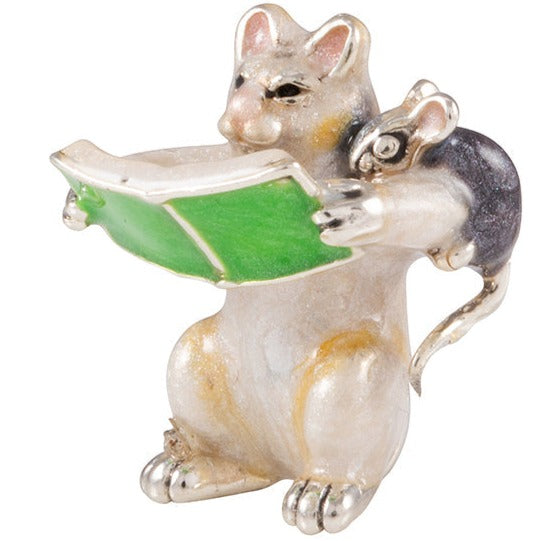 Saturno Cat with Green Book-Silver-Goviers