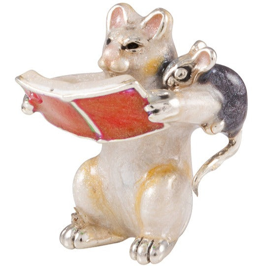 Saturno Cat with Red Book-Silver-Goviers