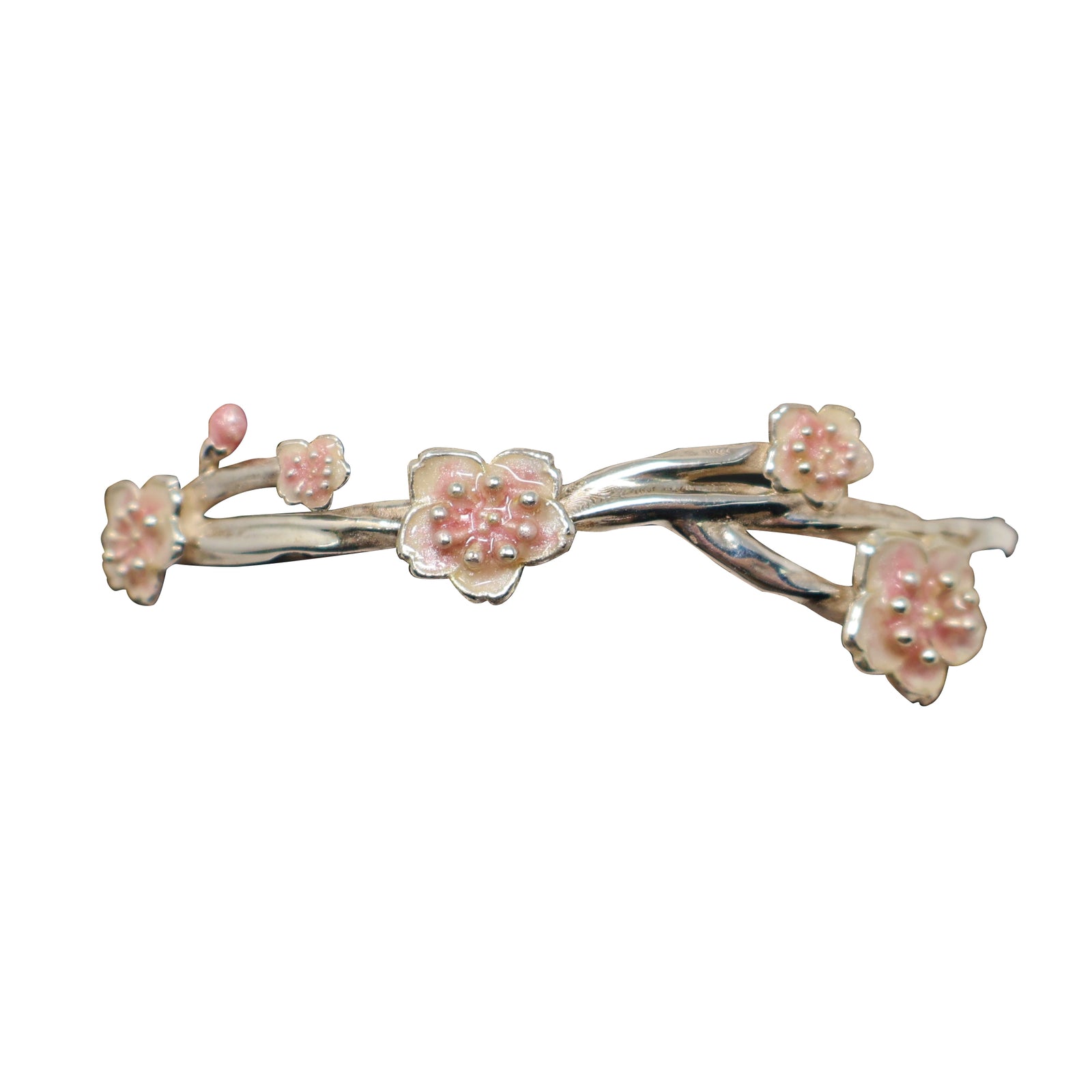 Saturno Cherry Blossom Bangle silver-Goviers