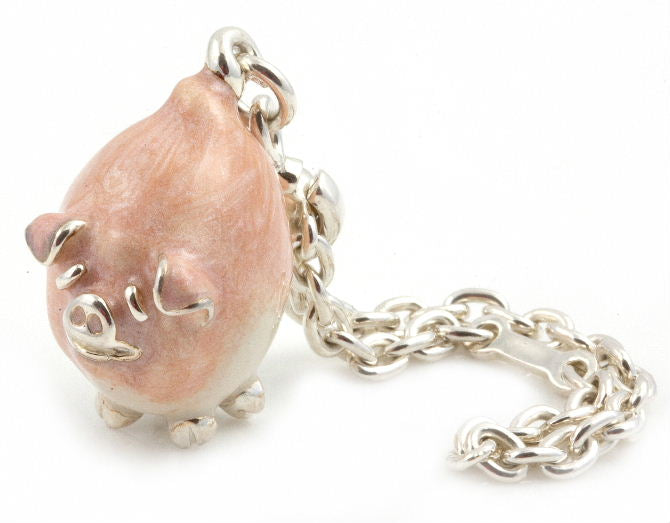 Saturno Pink Pig Keyring-Goviers