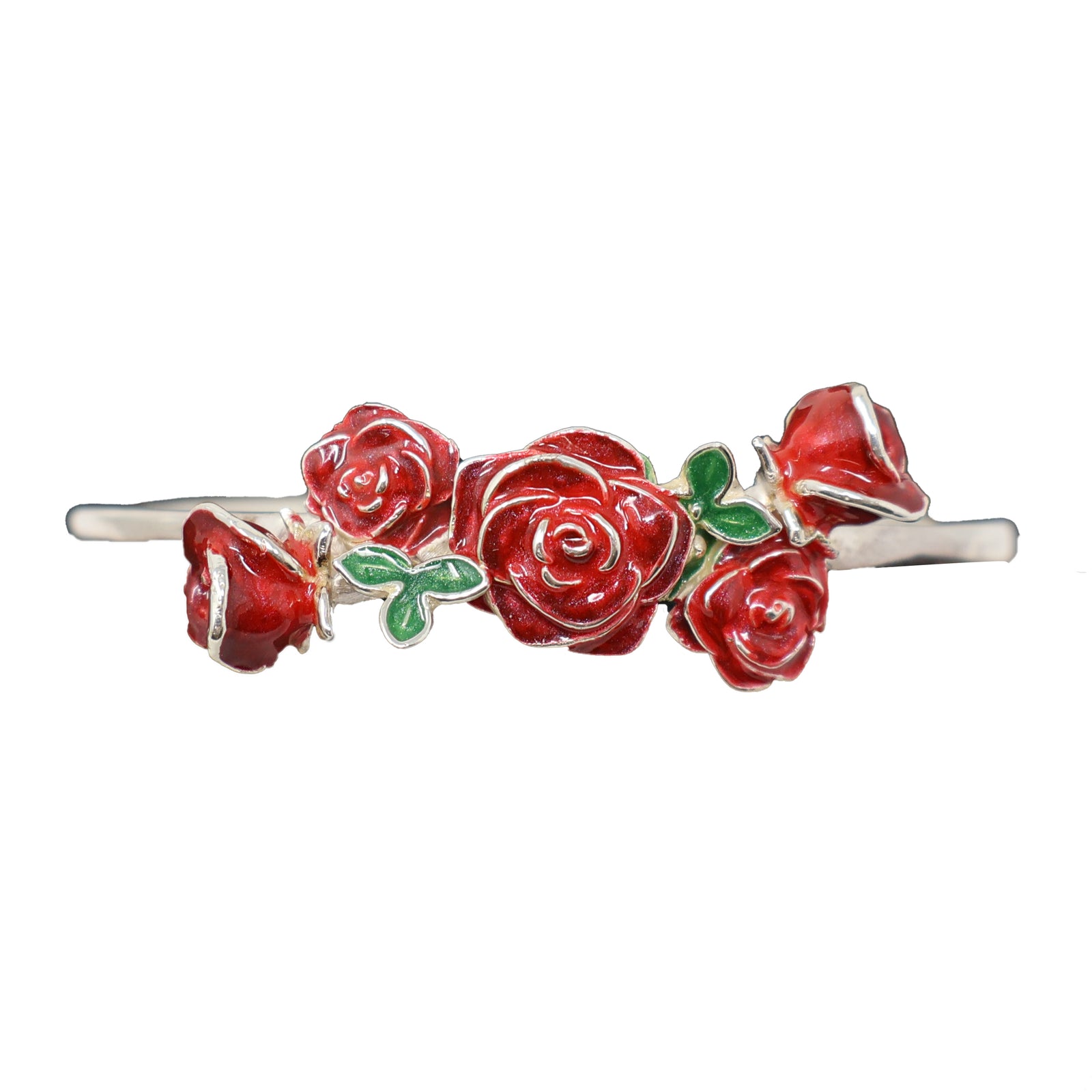Saturno Rose Bangle Silver-Goviers
