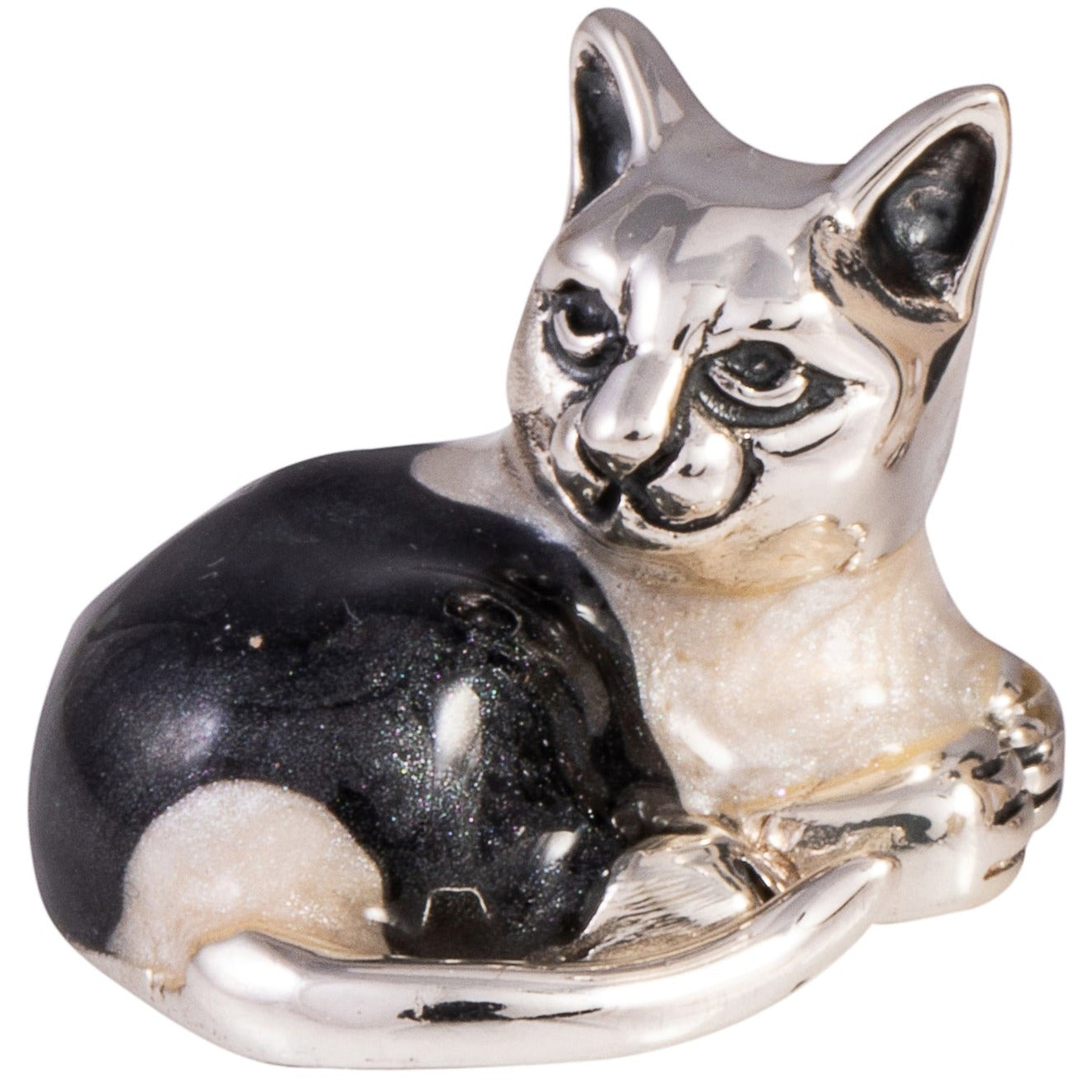 Saturno Silver Black and White Cat Small-Goviers