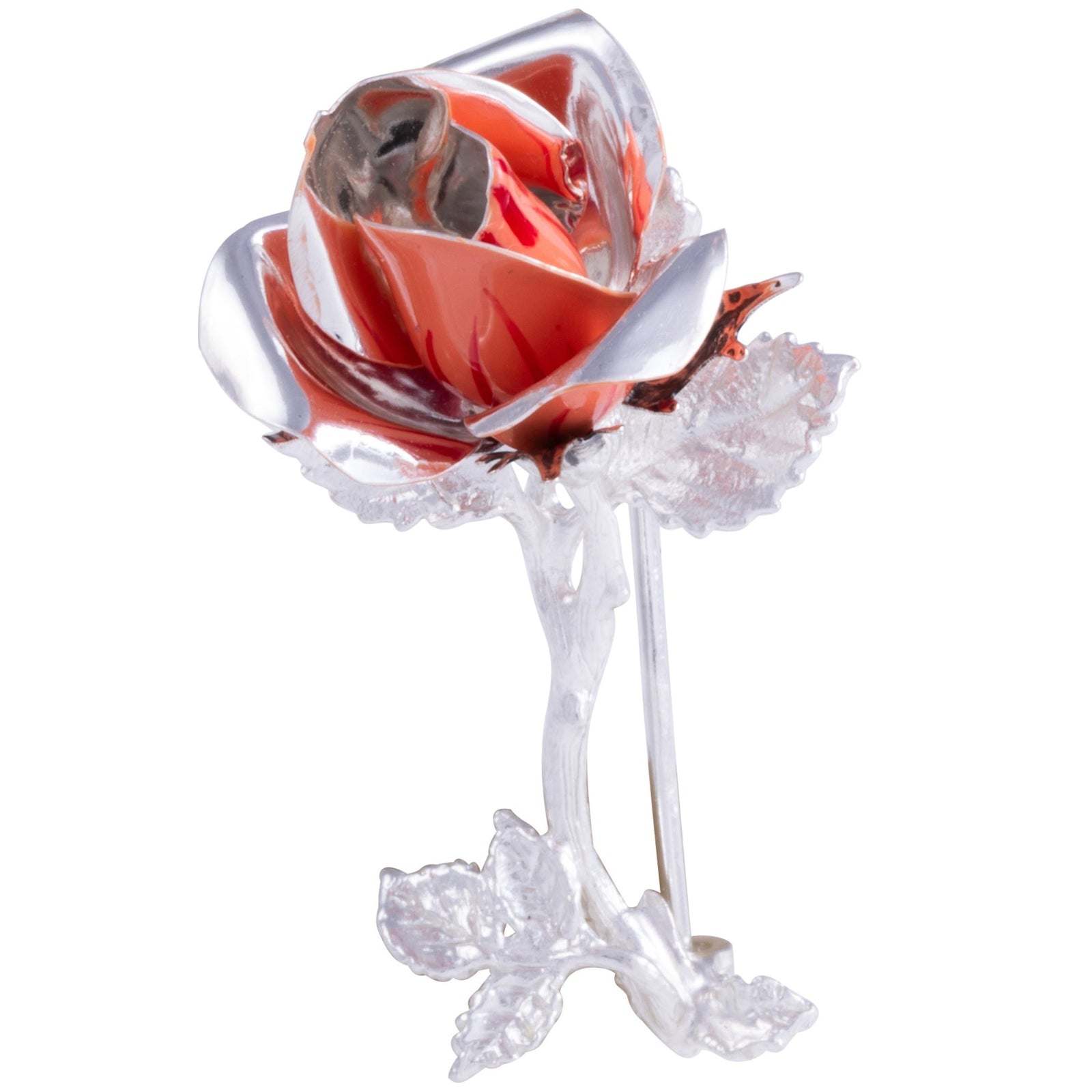 Saturno Single Rose Brooch-Goviers