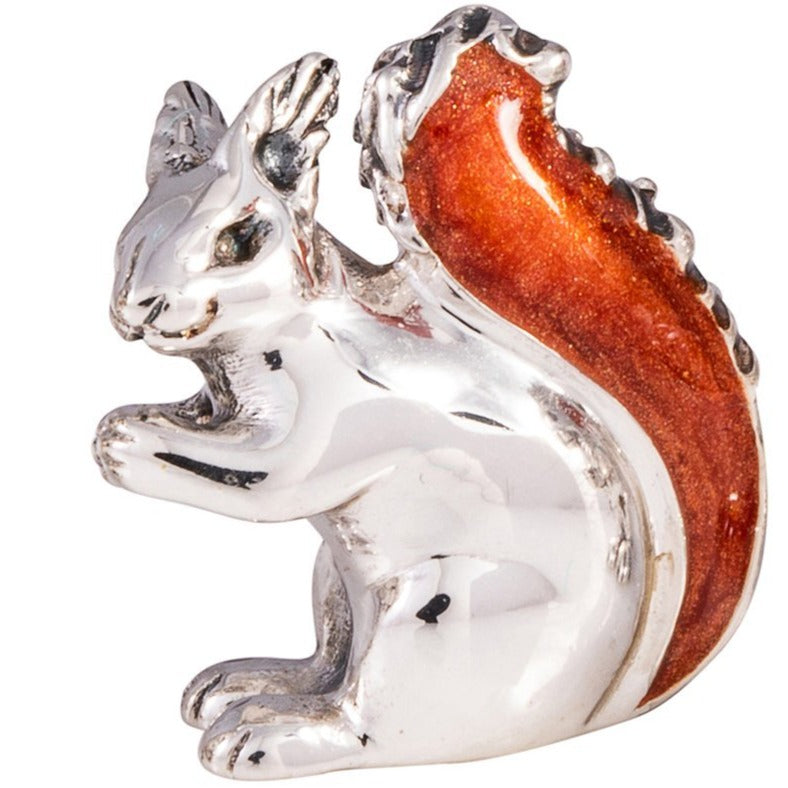 Saturno Squirrel Large Silver Enamel Tail-Collectables-Goviers