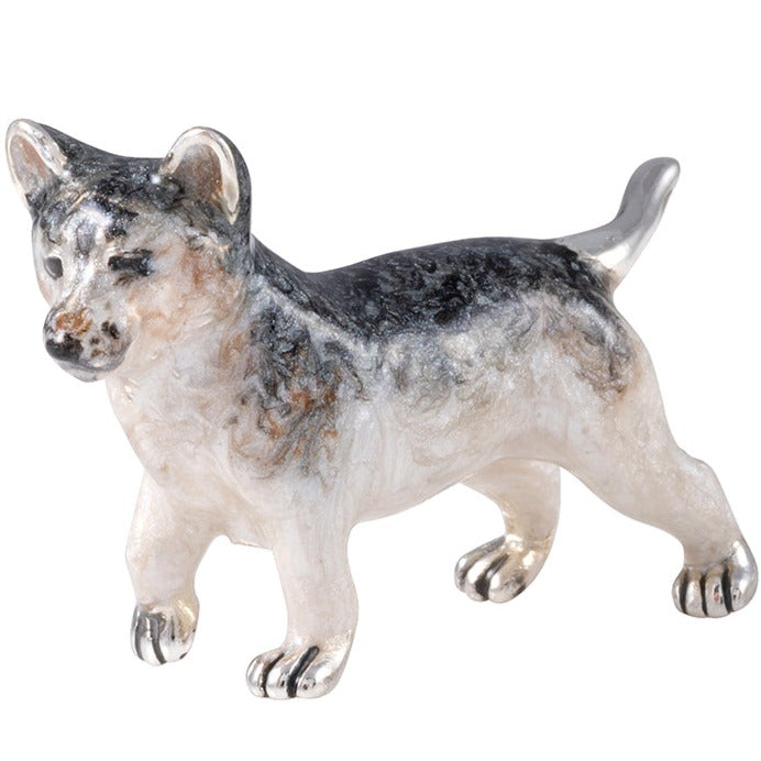 Saturno Wolf Cub Standing-Silver-Goviers