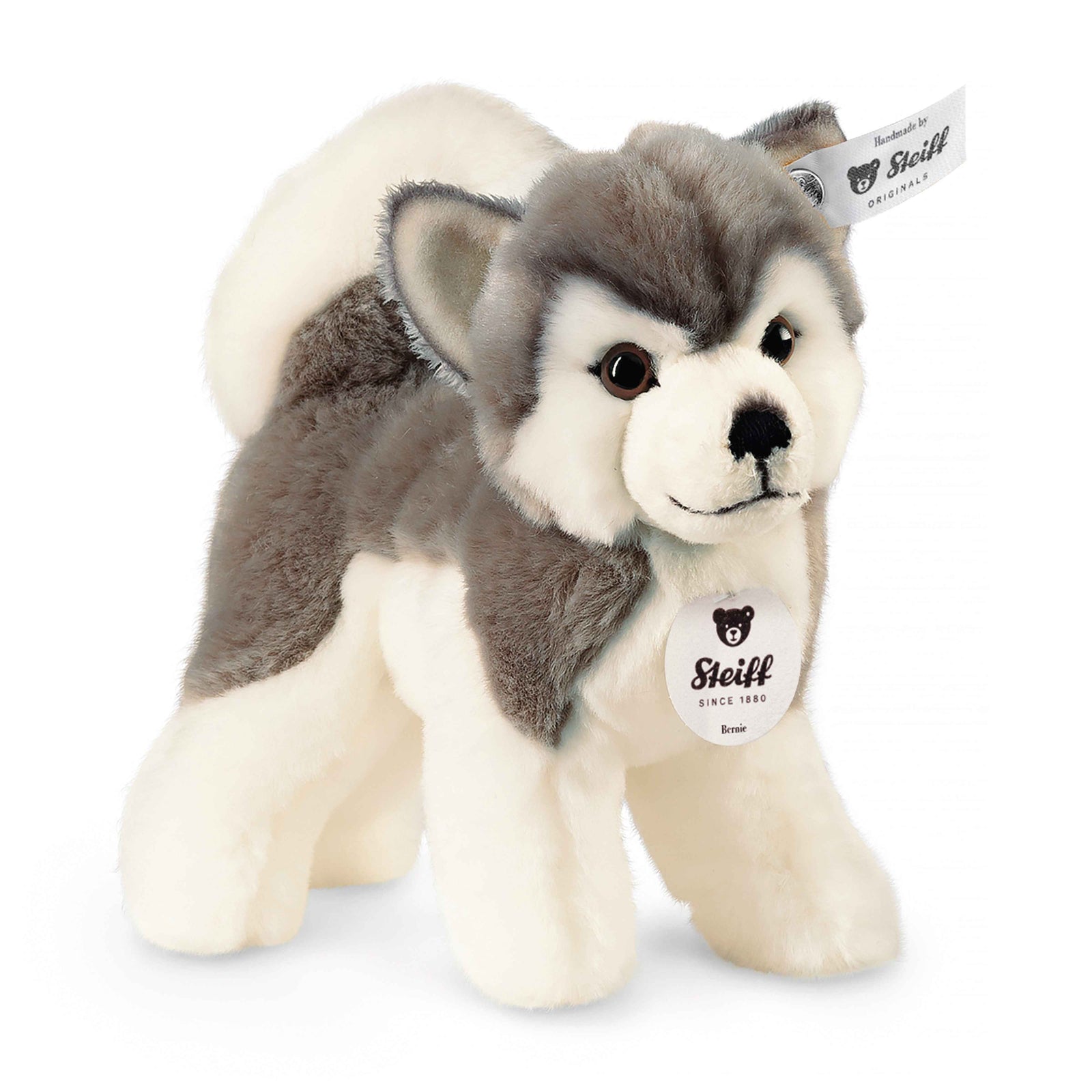 Steiff Bernie Husky 17 cm-Collectable Teddy Bears-Goviers