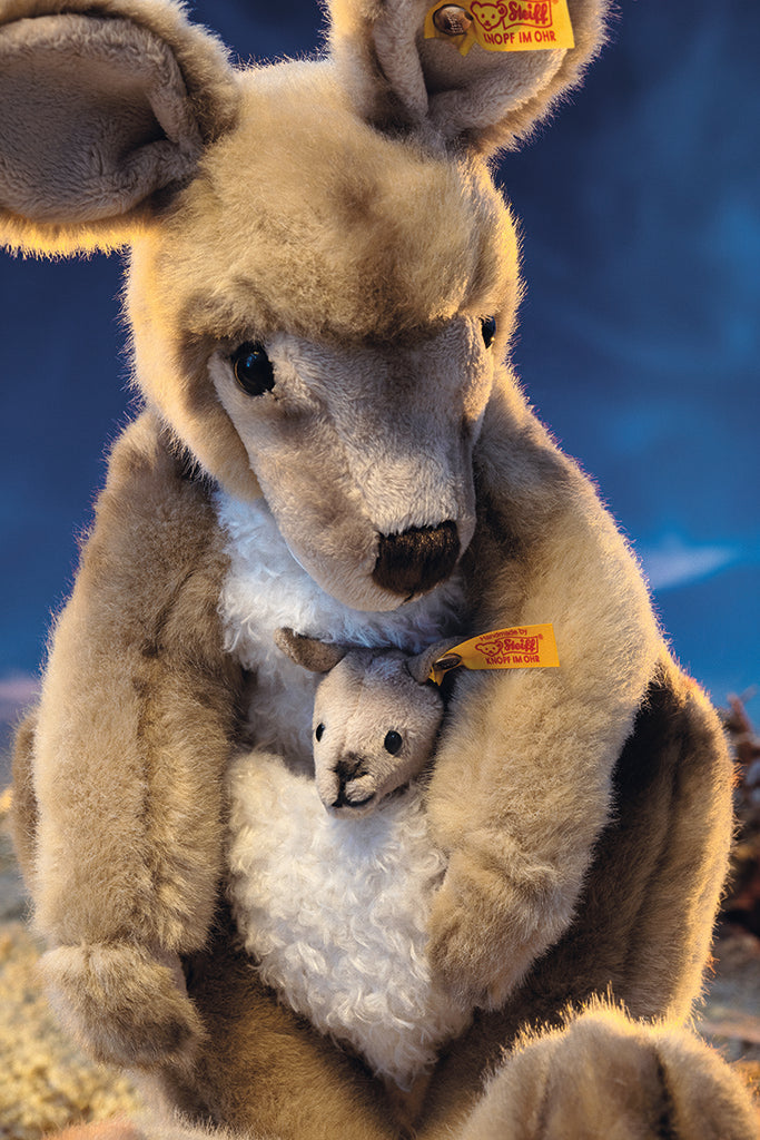 Steiff Kango Kangaroo with Baby-Collectable Teddy Bears-Goviers