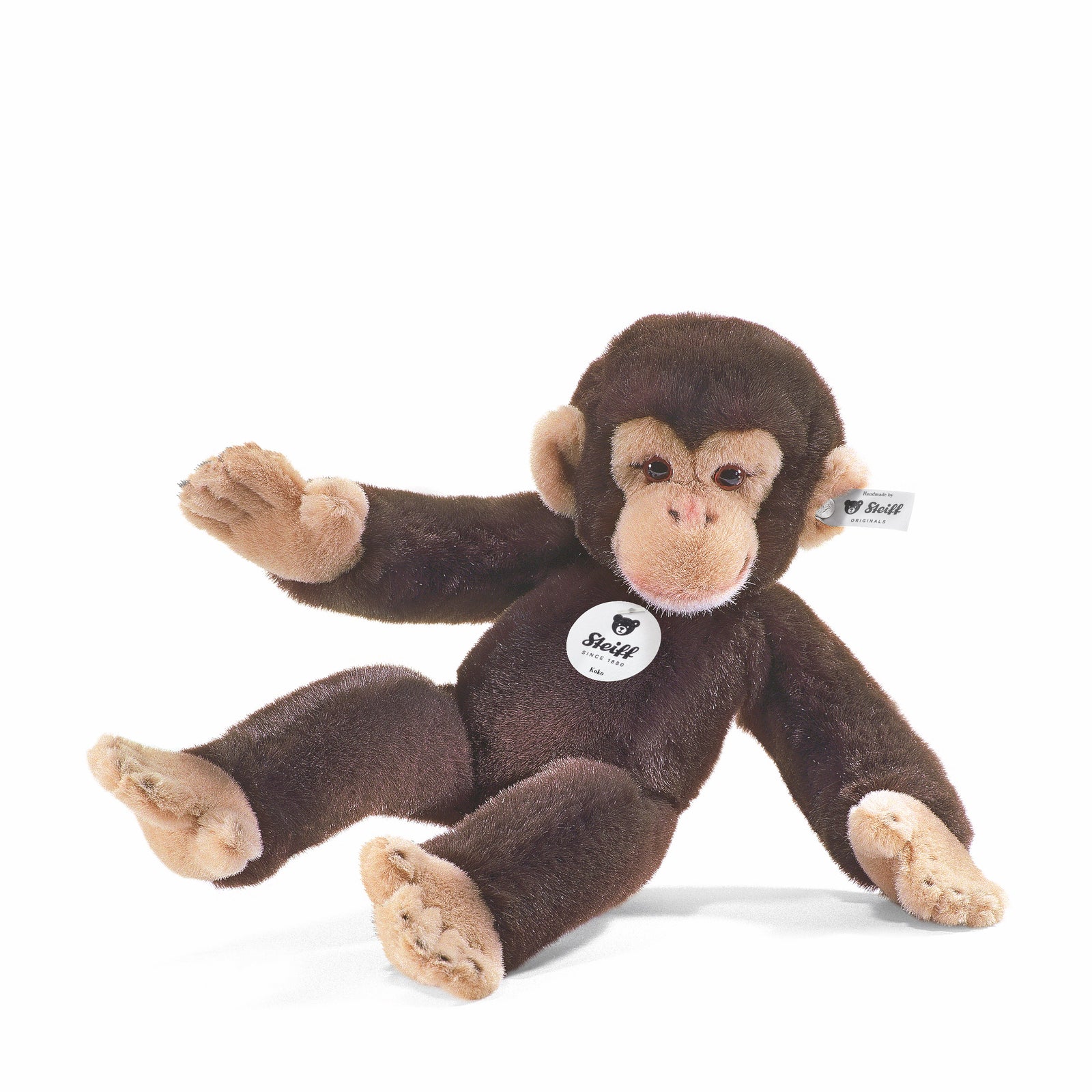 Steiff Koko Chimpanzee, Dark Brown-Goviers