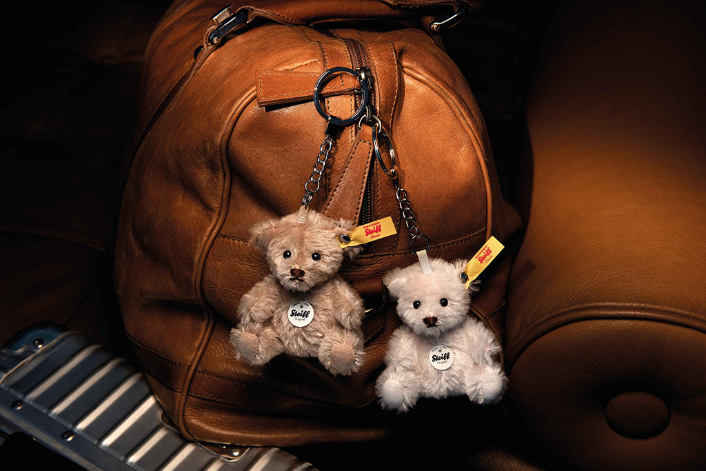 Steiff Mini Teddy Bear Keyring -Grey - Goviers of Sidmouth