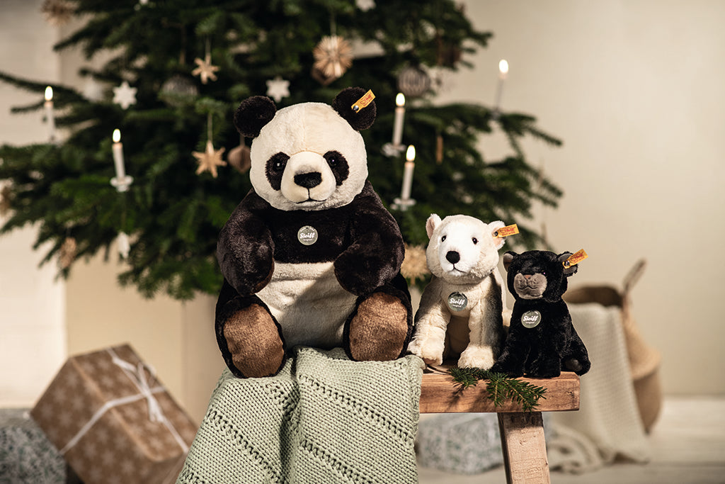 シュタイフ　 パンダ　ペッツィー　Steiff Petsy Pand ねいぐるみ 極美品】シュタイフ Petsy Panda ペッツィー パンダ 鳴き声ギミック付