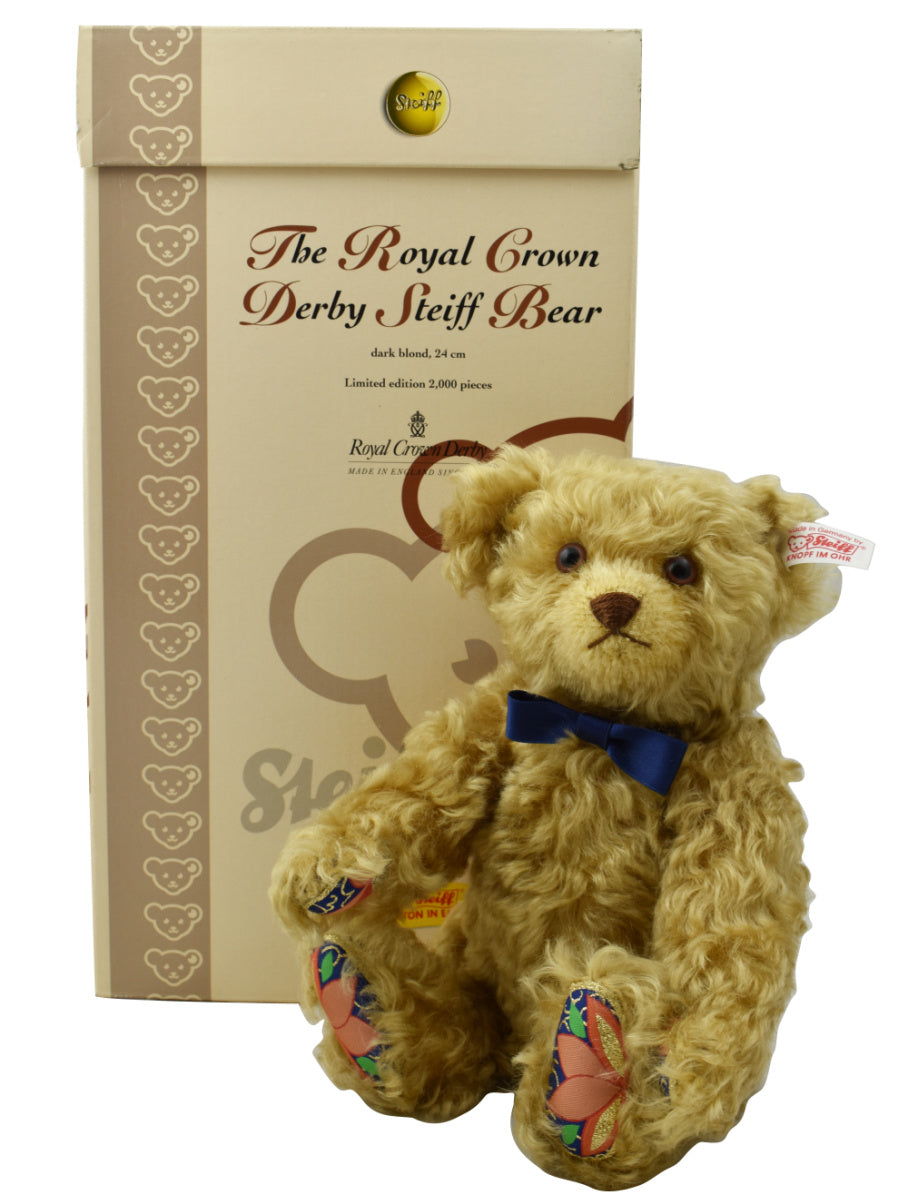 Steiff Royal Crown Derby Teddy Set-Paperweights-Goviers