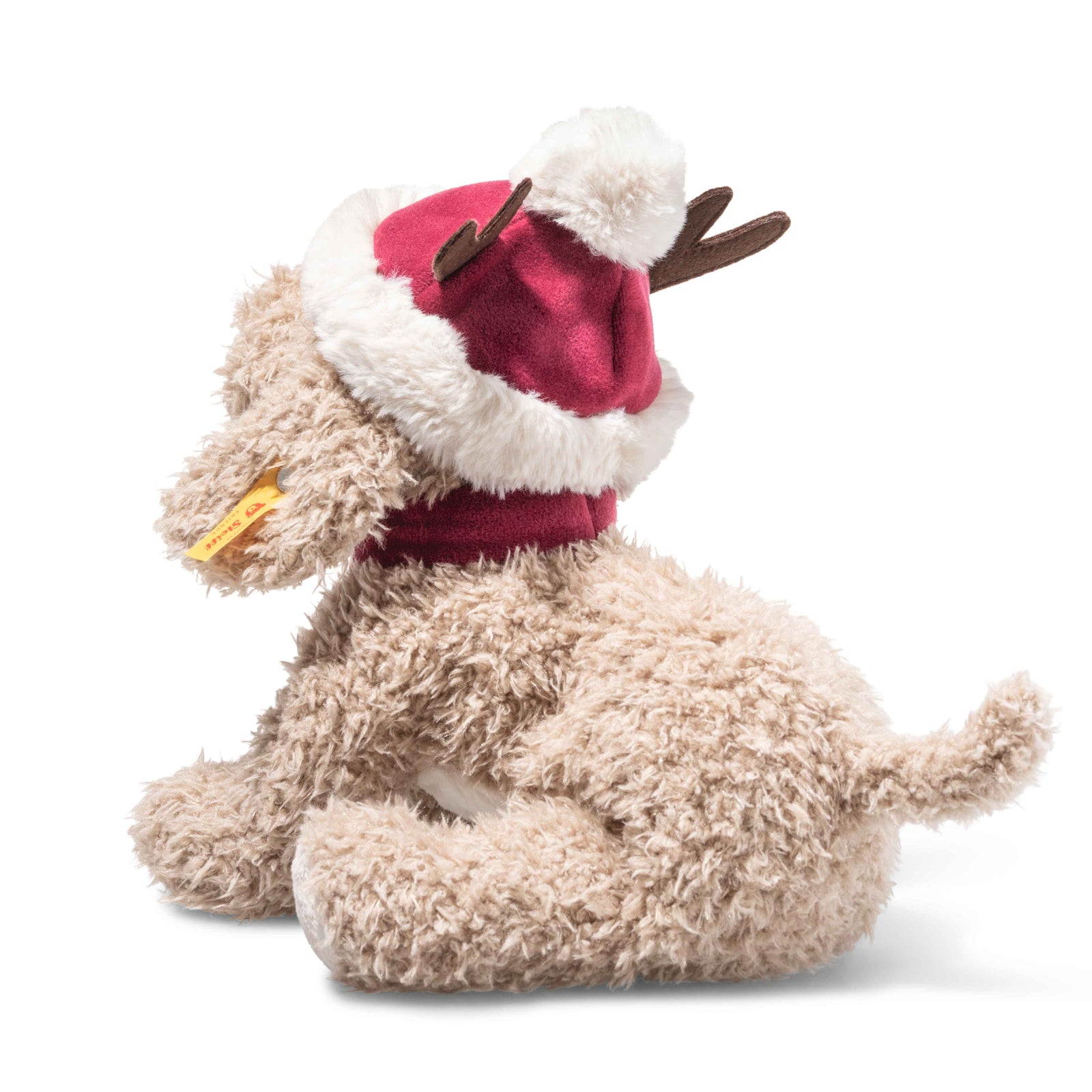 Steiff Soft Cuddly Friends Rudy Dog - Christmas-Goviers
