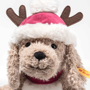 Steiff Soft Cuddly Friends Rudy Dog - Christmas-Goviers