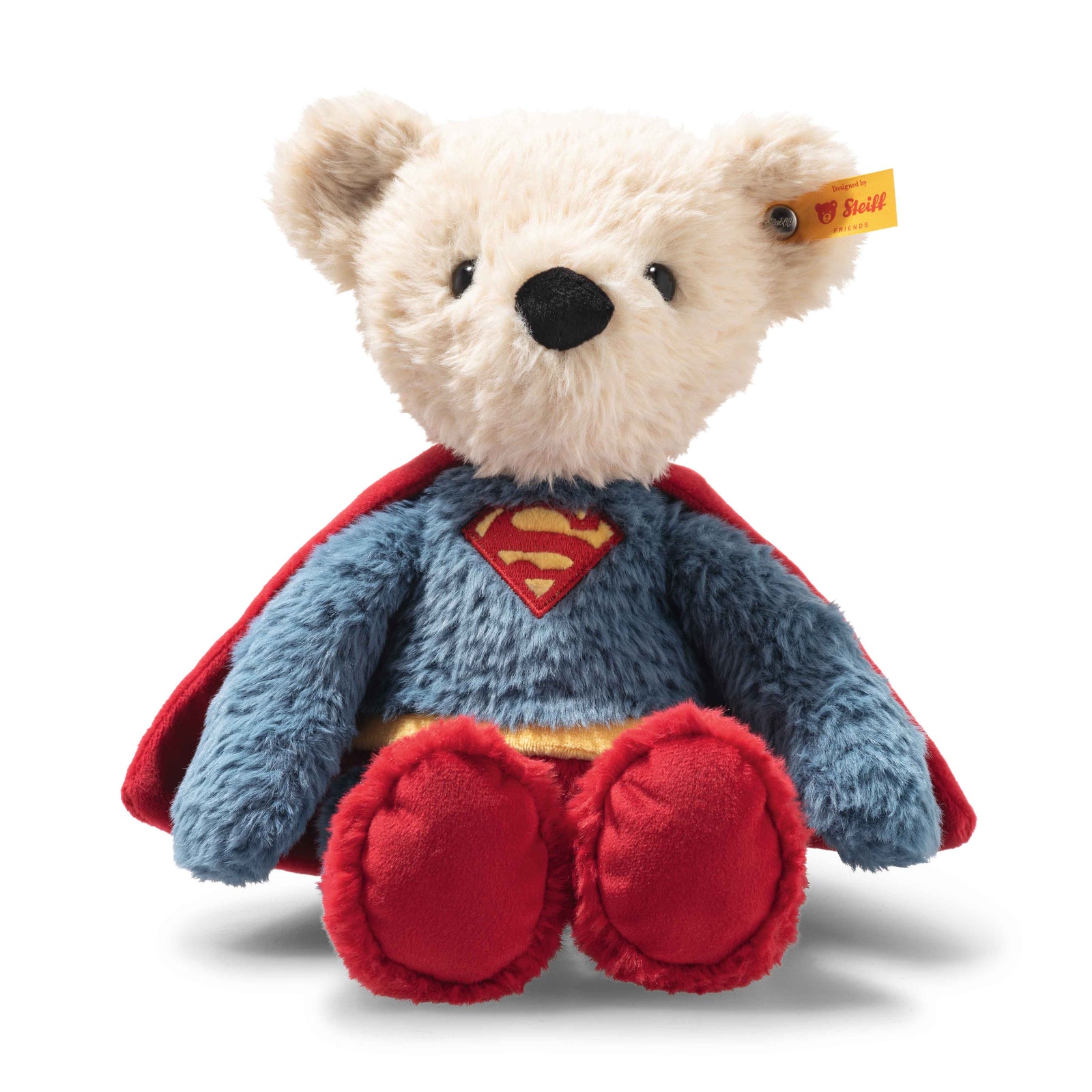 Steiff Soft Cuddly Friends Superman Teddy Bear-Collectable Teddy Bears-Goviers