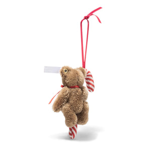 Steiff Teddy Bear With Candy Cane Ornament-Goviers