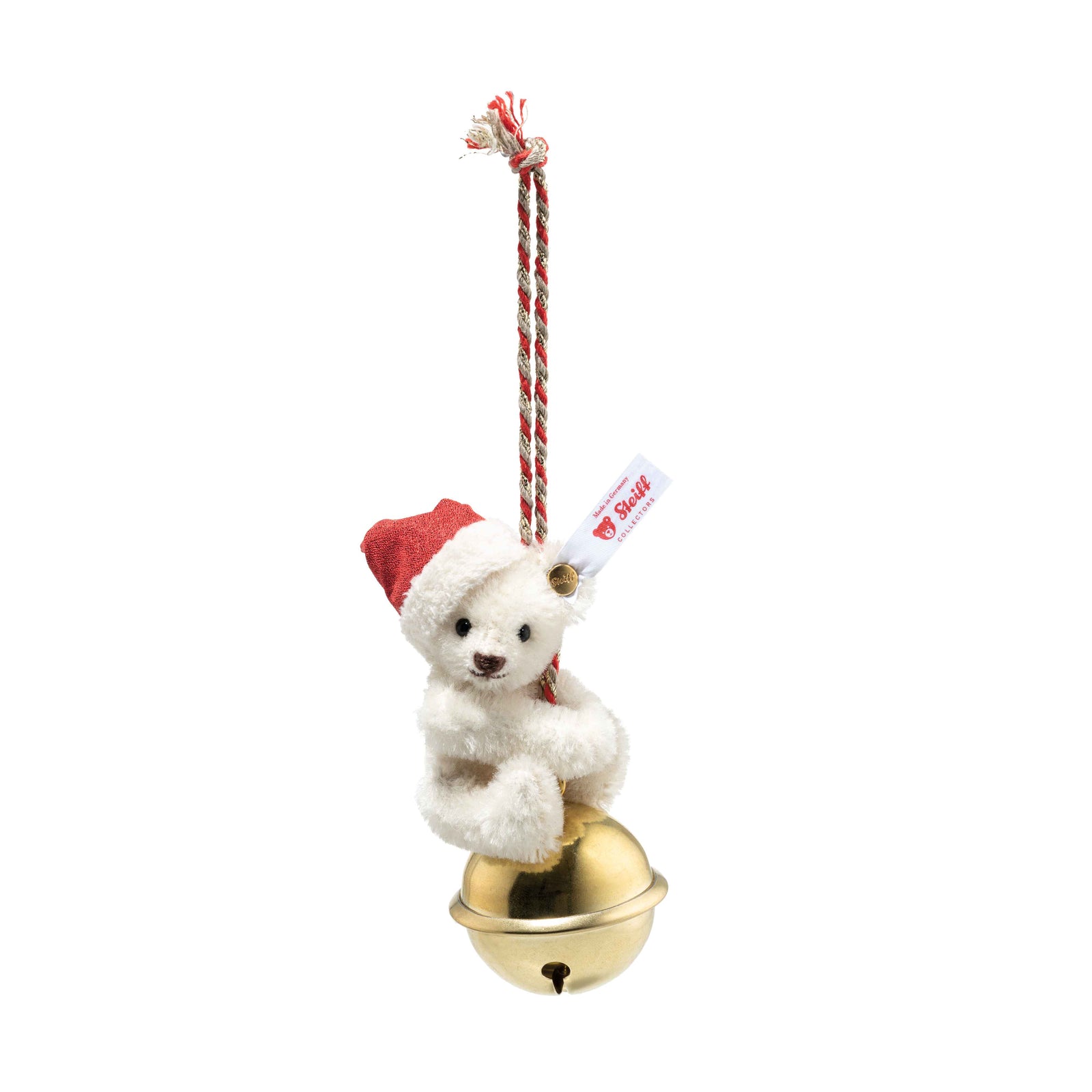 Steiff Teddy On Bell Ornament-Goviers