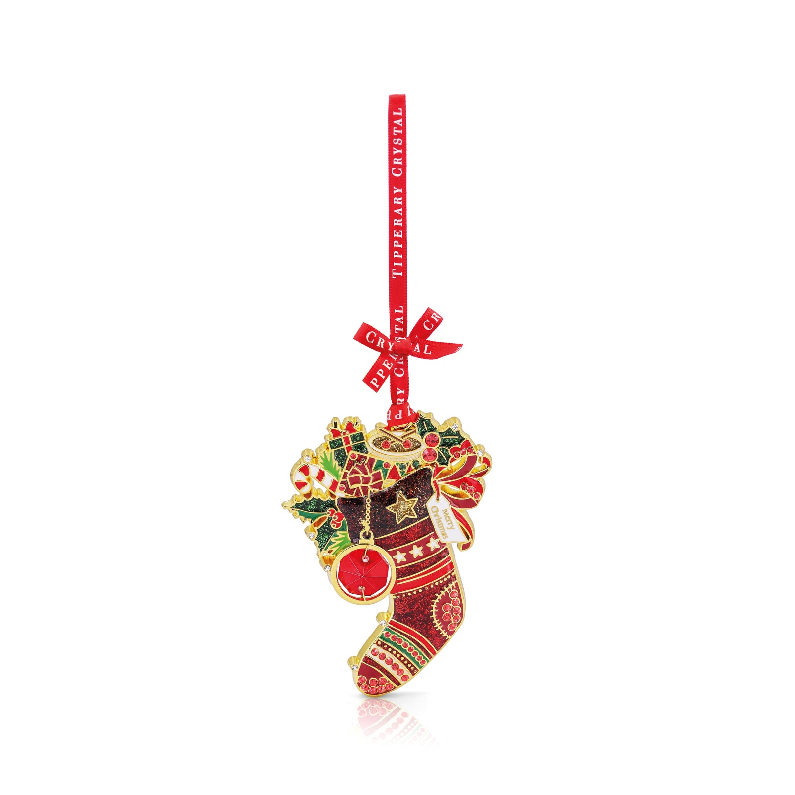 Tipperary Gem Stocking Christmas Tree Decoration-Goviers