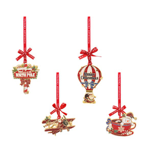 Tipperary Sparkle North Pole Christmas Tree Decorations Set of 4-Goviers