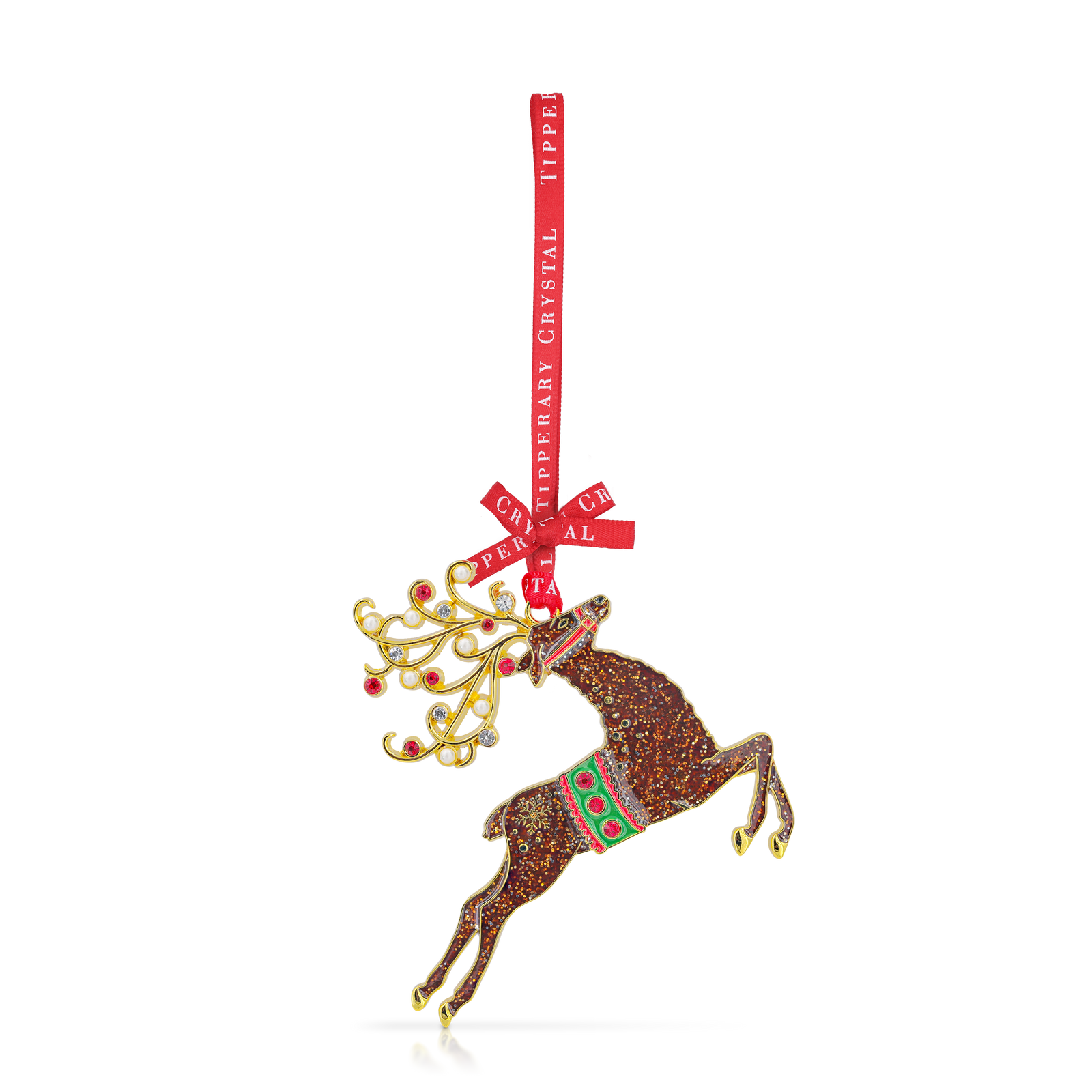 Tipperary Sparkle Reindeer Christmas Tree Decoration-Goviers
