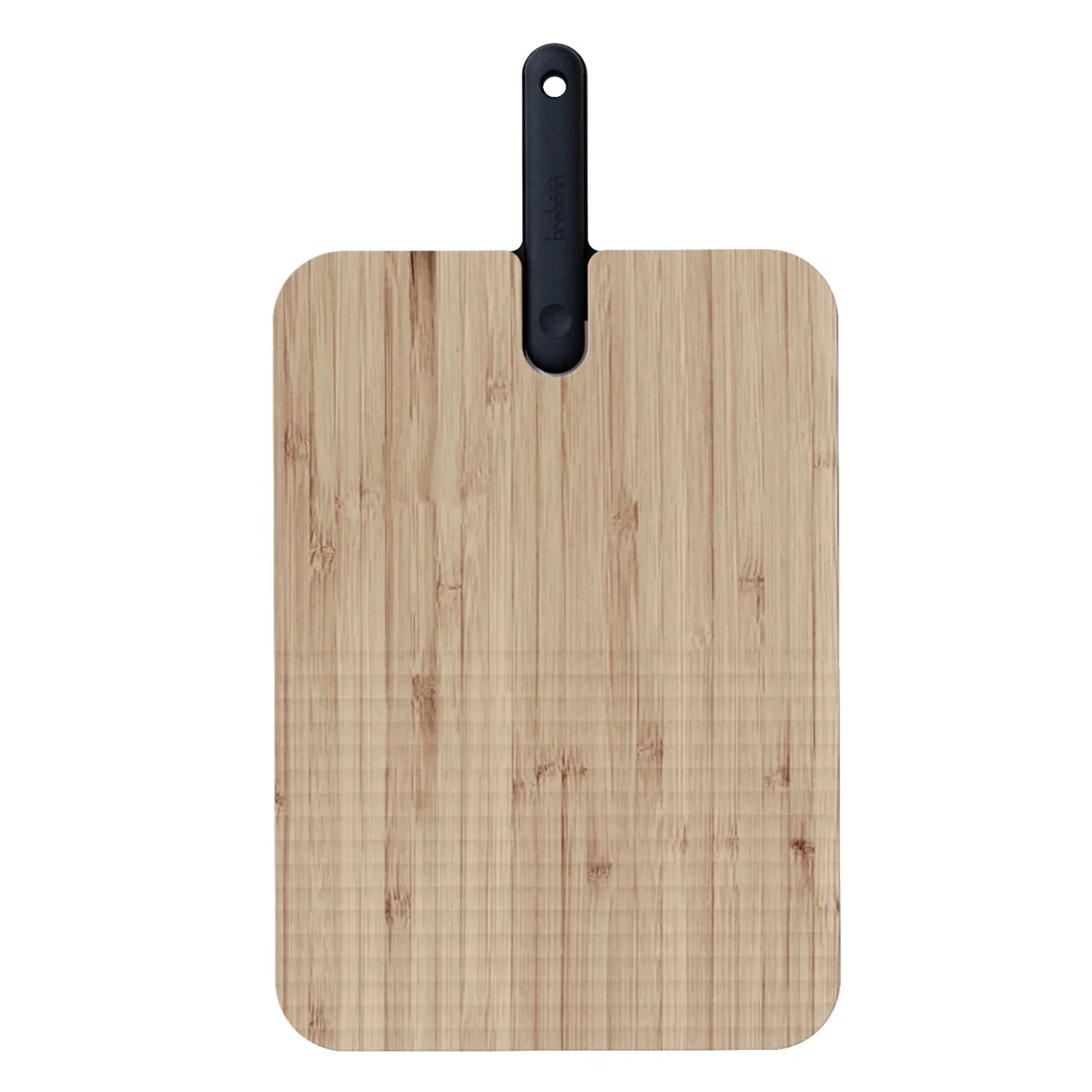 Trebonn Artu Cutting Board With Bread Knife 20cm (Black Edition)-Goviers