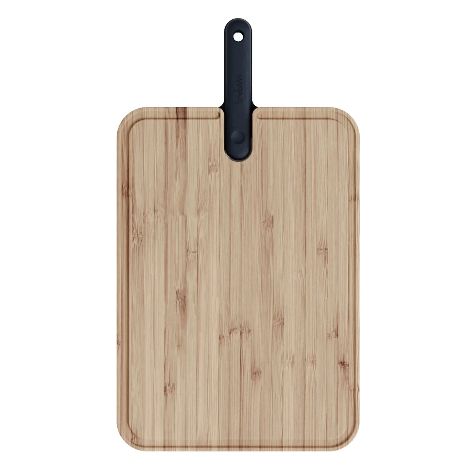 Trebonn Artu Cutting Board With Chefs Knife 18cm (Black Edition)-Goviers